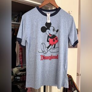 Disney Short Sleeve Tee - Heather Blue with Red Mickey